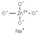 disodium tetrahydroxyzincate Structural