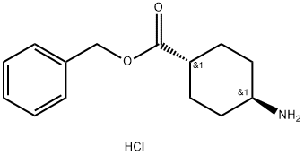 trans-Benzyl 4-aminocyclohexanecarboxylate hydrochloride Structural