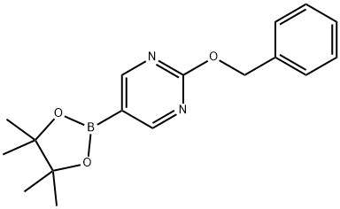 2-(Benzyloxy)-5-(4,4,5,5-tetramethyl-1,3,2-dioxaborolan-2-yl)pyrimidine Structural