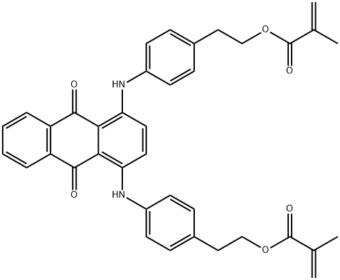 1,4-BIS(4-(2-METHACRYLOXYETHYL)PHENYLAMINO)ANTHRAQUINONE Structural