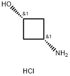 Cyclobutanol, 3-amino-, hydrochloride (1:1), cis- Structural