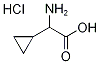 2-amino-2-cyclopropylacetic acid hydrochloride Structural