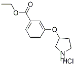 Ethyl 3-(3-pyrrolidinyloxy)benzoate hydrochloride Structural