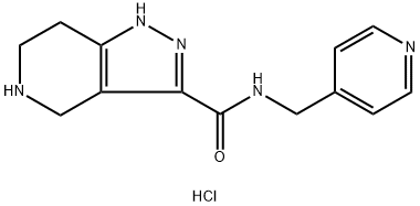 N-(4-Pyridinylmethyl)-4,5,6,7-tetrahydro-1H-pyrazolo[4,3-c]pyridine-3-carboxamide HCl Structural