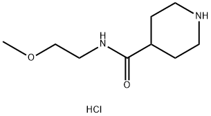 N-(2-Methoxyethyl)-4-piperidinecarboxamidehydrochloride Structural