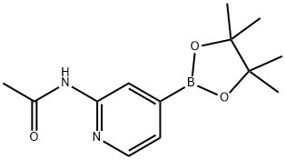 N-(4-(4,4,5,5-TetraMethyl-1,3,2-dioxaborolan-2-yl)pyridin-2-yl)acetaMide Structural