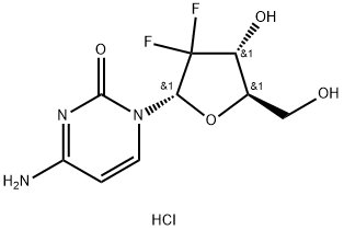 4-Amino-1-(2-deoxy-2,2-difluoro-a-D-erythro-pentofuranosyl)-2(1H)-pyrimidinone Hydrochloride Structural