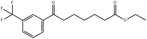 ETHYL 7-OXO-7-(3-TRIFLUOROMETHYLPHENYL)HEPTANOATE Structural