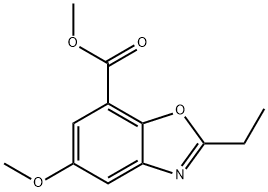 Methyl 2-ethyl-5-methoxy-1,3-benzoxazole-7-carboxylate Structural