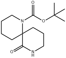 tert-Butyl 11-oxo-5,10-diazaspiro[5.5]undecan-5-carboxylate Structural