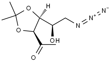 D-Tagatose, 6-azido-1,6-dideoxy-3,4-O-(1-methylethylidene)- Structural