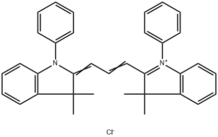 2-[(E)-3-(3,3-DIMETHYL-1-PHENYL-1,3-DIHYDRO-2H-INDOL-2-YLIDENE)-1-PROPENYL]-3,3-DIMETHYL-1-PHENYL-3H-INDOLIUM CHLORIDE Structural