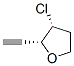 Furan, 3-chloro-2-ethynyltetrahydro-, cis- (9CI) Structural