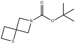 tert-Butyl 1-thia-6-azaspiro[3.3]heptane-6-carboxylate Structural