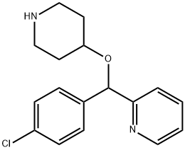 2-[(4-Chlorophenyl)(4-piperidinyloxy)methyl]pyridine Structural