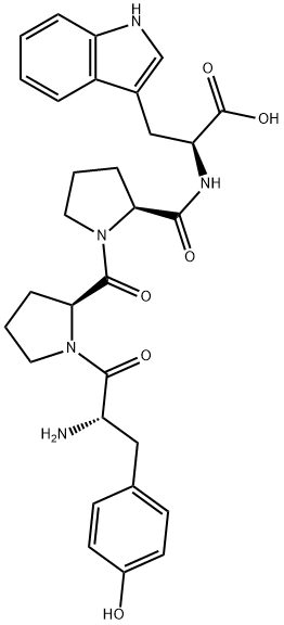 H-TYR-PRO-PRO-TRP-OH Structural