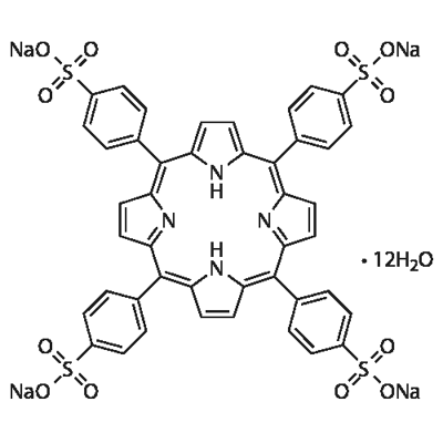 4,4',4'',4'''-(PORPHINE-5,10,15,20-TETRAYL)TETRAKIS(BENZENE-SULFONIC ACID) TETRASODIUM SALT DODECAHYDRATE