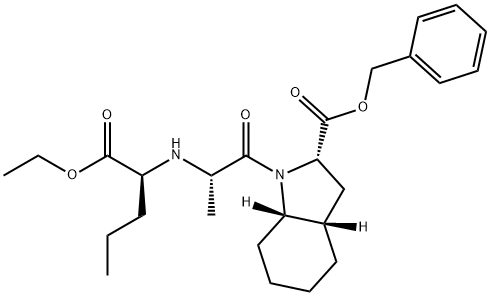 (2S,3aS,7aS)-1-[(2S)-2-[[(1S)-1-(Ethoxycarbonyl)butyl]aMino]-1-oxopropyl]octahydro-1H-indole-2-carboxylic Acid Benzyl Ester Structural