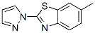 Benzothiazole, 6-methyl-2-(1H-pyrazol-1-yl)- (9CI) Structural