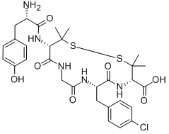 (D-PEN2,P-CHLORO-PHE4,D-PEN5)-ENKEPHALIN Structural