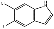 6-Chloro-5-fluoroindole Structural