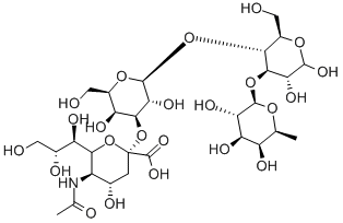 3'-N-ACETYLNEURAMINYL-3-FUCOSYLLACTOSE SODIUM SALT Structural