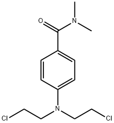 4-[bis(2-chloroethyl)amino]-N,N-dimethyl-benzamide Structural