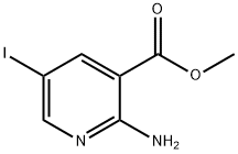 2-AMino-5-iodo-nicotinic acid Methyl ester Structural