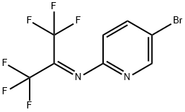 N-[2,2,2-trifluoro-1-(trifluoromethyl)ethylidene]-
5-bromopyridine-2-amine Structural