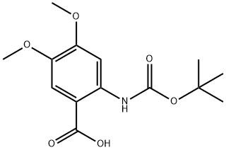 2-TERT-BUTOXYCARBONYLAMINO-4,5-DIMETHOXY-BENZOIC ACID Structural