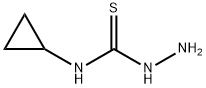 1-Cyclopropylhydrazinecarbothioamide Structural