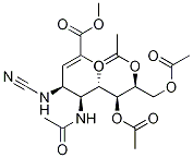 N-Cyano Zanamivir Amine Triacetate Methyl Ester Structural