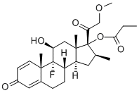 [(8S,10S,11S,13S,14S,16S,17R)-9-fluoro-11-hydroxy-17-(2-methoxyacetyl)-10,13,16-trimethyl-3-oxo-6,7,8,11,12,14,15,16-octahydrocyclopenta[a]phenanthren-17-yl] propanoate