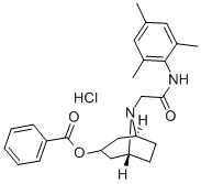 3-Benzoyloxynortropanoacetomesidide hydrochloride Structural