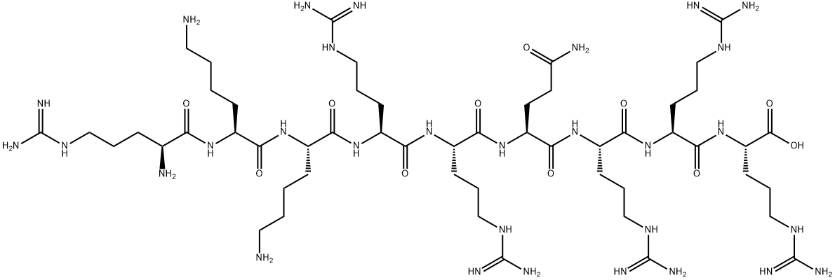 H-ARG-LYS-LYS-ARG-ARG-GLN-ARG-ARG-ARG-OH Structural