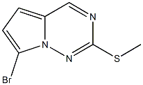 7-BroMo-2-(Methylthio)pyrrolo[1,2-f][1,2,4]triazine Structural