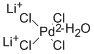 LITHIUM TETRACHLOROPALLADATE(II) HYDRATE Structural