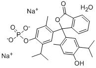 Thymolphthalein monophosphoric acid disodium salt trihydrate Structural