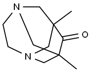 1,8-dimethyl-3,6-diazatricyclo[4.3.1.1~3,8~]undecan-9-one Structural