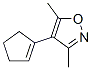 Isoxazole, 4-(1-cyclopenten-1-yl)-3,5-dimethyl- (9CI) Structural