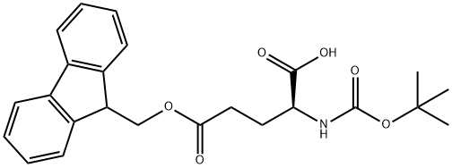 BOC-GLU(OFM)-OH Structural