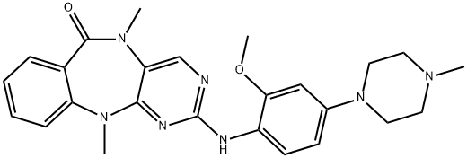 6H-PyriMido[4,5-b][1,4]benzodiazepin-6-one, 5,11-dihydro-2-[[2-Methoxy-4-(4-Methyl-1-piperazinyl)phenyl]aMino]-5,11-diMethyl-