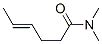 Hex-4-enamide, N,N-dimethyl Structural