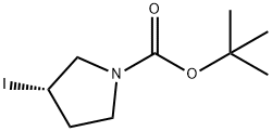 (S)-1-BOC-3-Iodo-pyrrolidine Structural