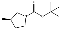 (R)-1BOC-3-Iodo-pyrrolidine Structural