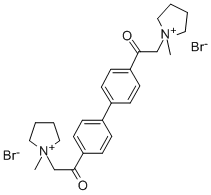 4,4'-Bis(pyrrolidinoacetyl)biphenyl dimethiobromide