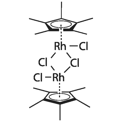 Bis[(pentamethylcyclopentadienyl)dichloro-rhodium] Structural