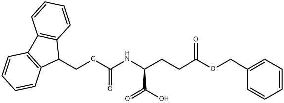 Fmoc-L-glutamic acid-gamma-benzyl ester Structural