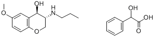 (-)-(3R,4R)-3-(PROPYLAMINO)-6-METHOXY-1-BENZOPYRAN-4-OL MANDELATE SALT Structural