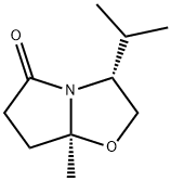 (3R-CIS)-(-)-3-ISOPROPYL-7A-METHYLTETRAHYDROPYRROLO[2,1-B]OXAZOL-5(6H)-ONE Structural